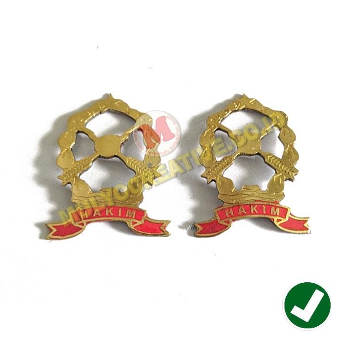 

Pin Bros Hakim Magnet - Lencana Hakim Bahan Logam Kuningan Murah PREMIUM