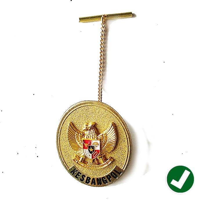 

Bros Pin Kesbangpol Lambang Garuda Pin Model Oval PREMIUM