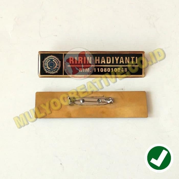 

Tanda Pengenal Mahasiswa UMP-Name Tag Universitas Model Pengait Peniti PREMIUM