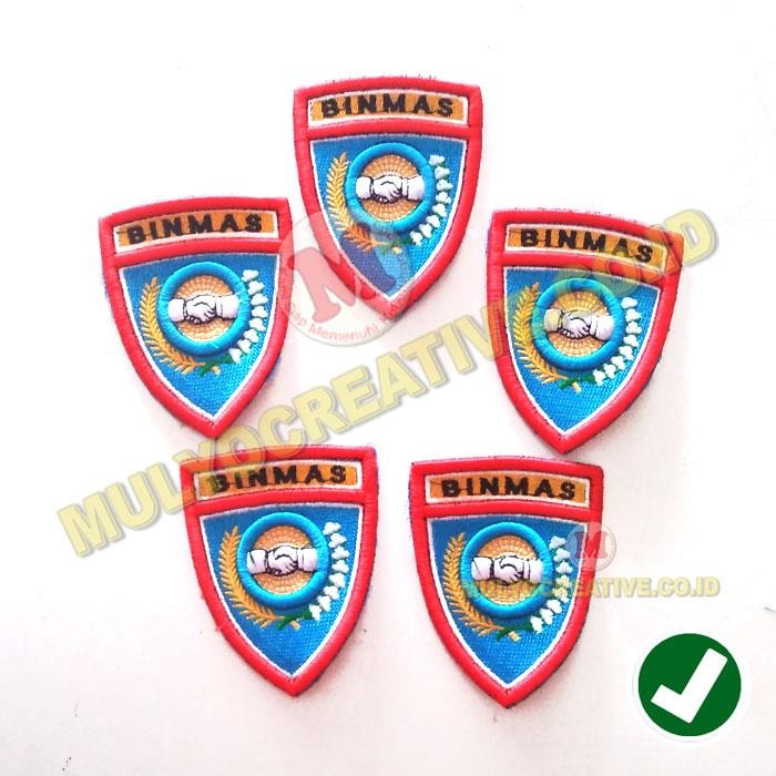 

Bordir Patch Binmas Timbul Bet Bordir Logo Binmas Atribut Kerja Murah PREMIUM