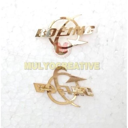 

Pin Pesawat Boeing Bros Atribut Pilot Pin Lapel Pesawat PREMIUM