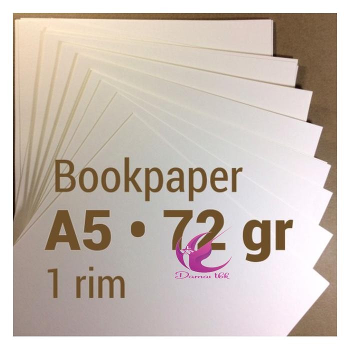 

A5 Kertas Bookpaper - Imperial - 72 Gr - 1 Rim - 500 Lembar - 21X