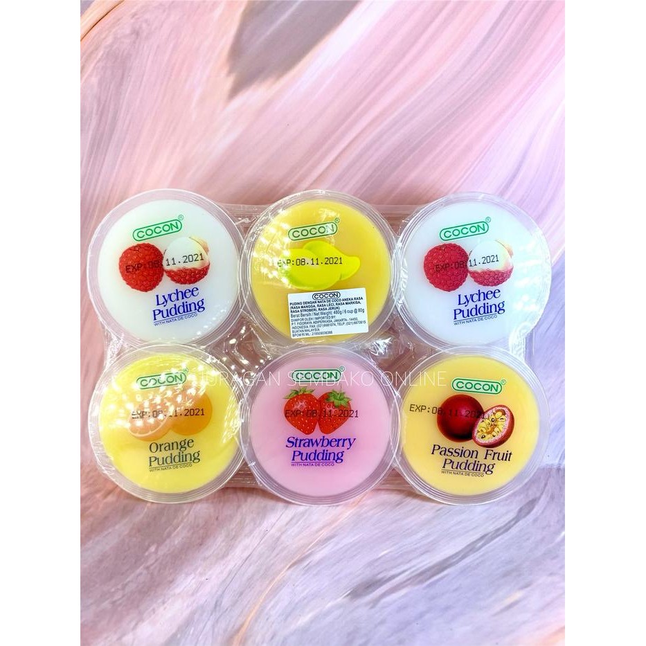 

Cocon Nata Decoco Pudding Mixed 6Cup / Pudding Mix Fruit/ Pudding Buah