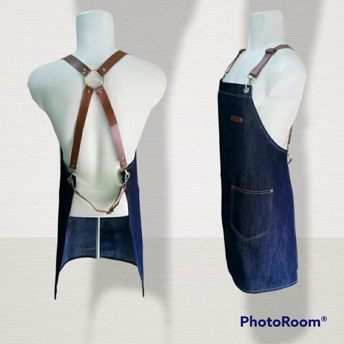 APRON CELEMEK BARISTA JEANS TERMURAH KEREN