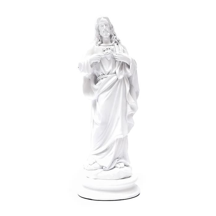 Patung Tuhan Yesus Hati Kudus Putih-Patung Katolik Yesus Hati Kudus