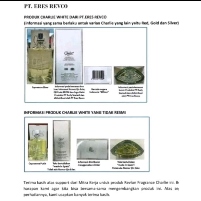 [Allthebest] charlie white parfume revlon ori