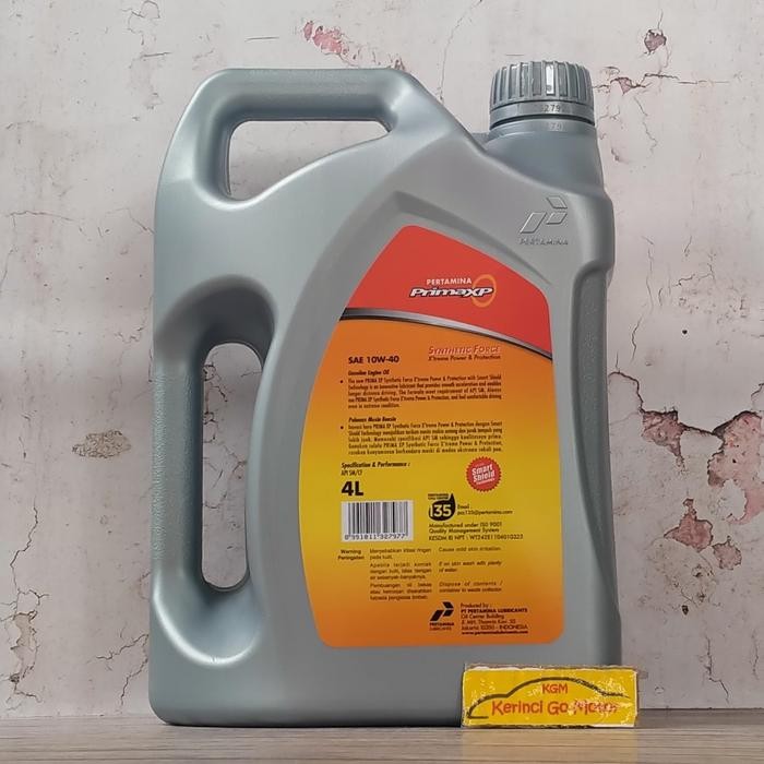 [Expert] OLI PRIMA XP 10W-40 4L PERTAMINA - OLI MESIN BENSIN PRIMA XP PERTAMINA