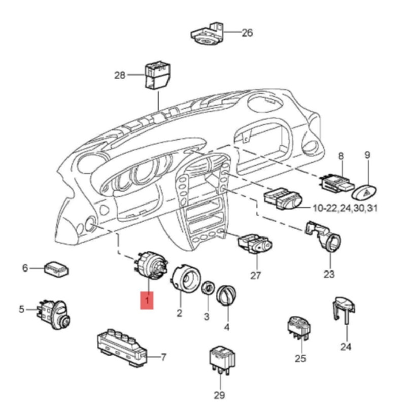 Brand New 99661353500 High Quality Headlight Switch For Porsche 911 996 986 Boxster Accessories