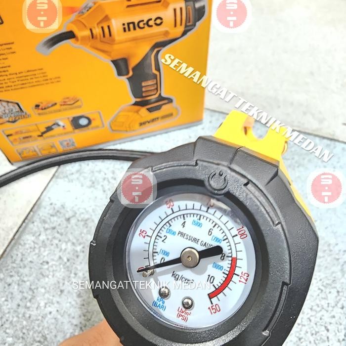 Cacli2018 Cordless Kompresor Angin Mini Pompa Ban 150Psi Unit Ingco