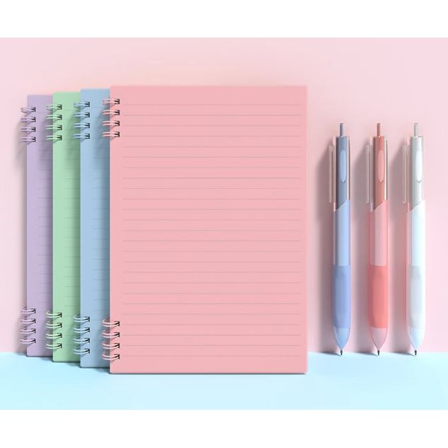 

Set Bolpoin Gel + Notebook A5 Aesthetic 40 Lembar