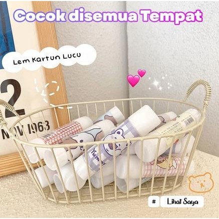 

Lem Perekat Kertas Padat - Glue Stick - Lem Stik Batang Putar Sekolah Kantor Motif Lucu