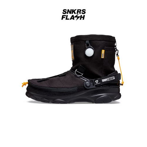 CROCS Classic All Terrain Clog Grip Swany Atmos Black Sandal Pria - 208017001 - Size 43-44