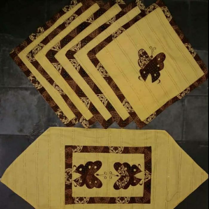 Sarung Bantal Kursi Sofa Motif Kupu Batik Jogja