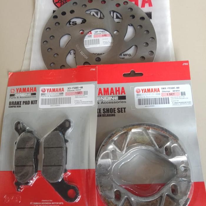 PIRINGAN DEPAN+KAMPAS REM YAMAHA MIO J/SOUL GT 113/MIO GT 113/