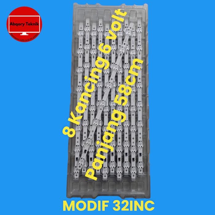 RB Lampu LED Backlight 6 volt 8 Kancing - BL mata Besar - BL Bagong - NEW