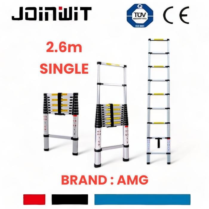 

Terlaris Tangga Lipat Aluminium Teleskopik 2.6M Single