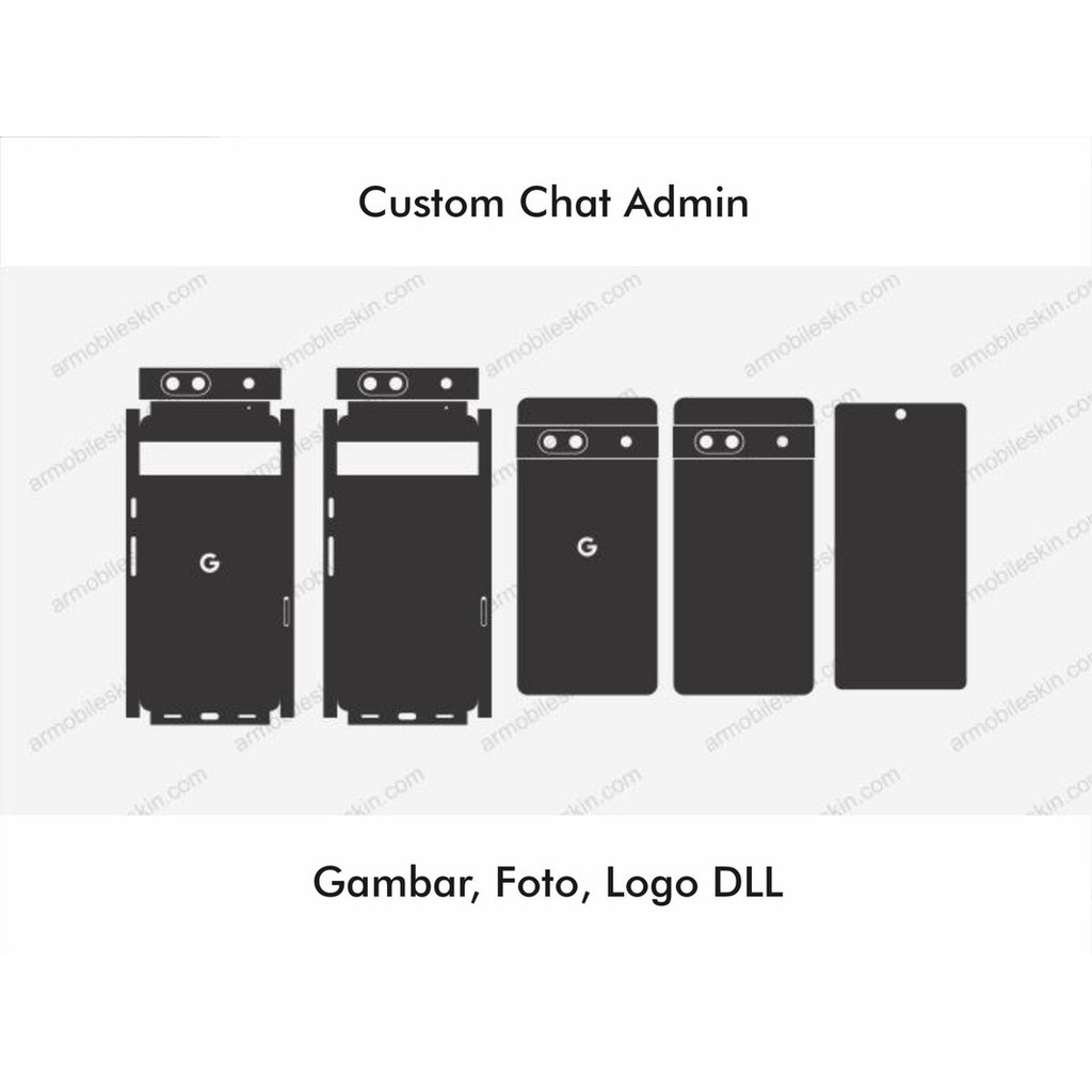 Dapat 2 PCS Garskin Cassing HP Google Pixel 7 - Skin Protector - Custom Gambar (Chat Admin)