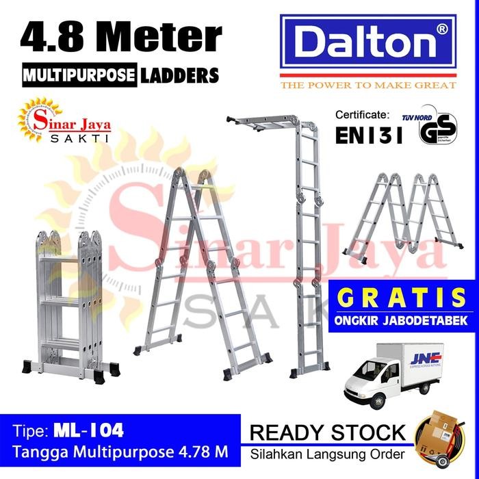 

Terlaris Tangga Multipurpose 4.78M Dalton Ml-104, Tanga Alumunium Lipat Terbaik