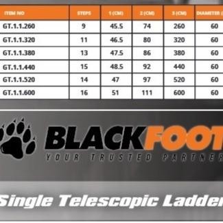 

Terlaris Blackfoot 5.2M Tangga Single Telescopic Ladder - Teleskopik - Indihome