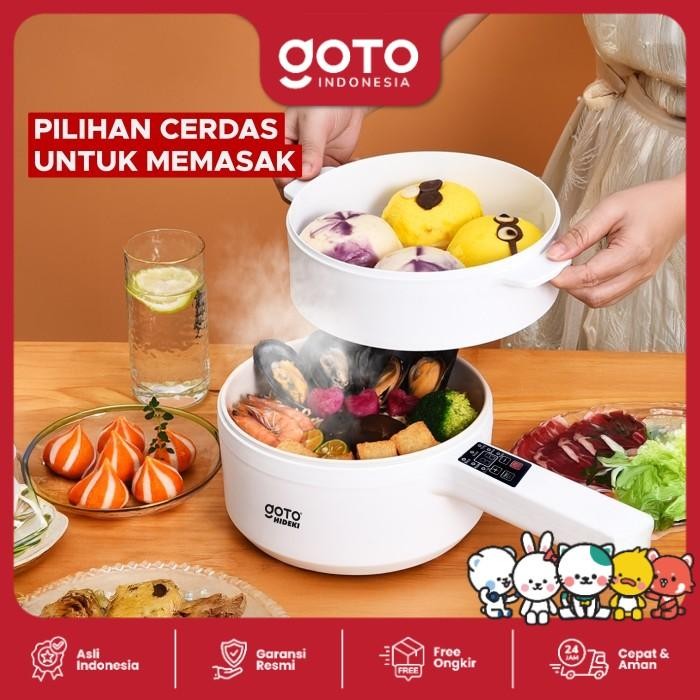 Goto Hideki Panci Listrik 1.8L Fry Pan Elektrik Penggorengan Serbaguna