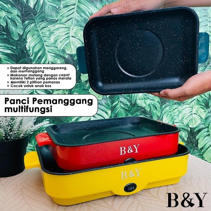 Pemanggang Multifungsi / BBQ Grill Electrik / Panci BBQ Listrik Portable 26CM 30CM / Pemanggang