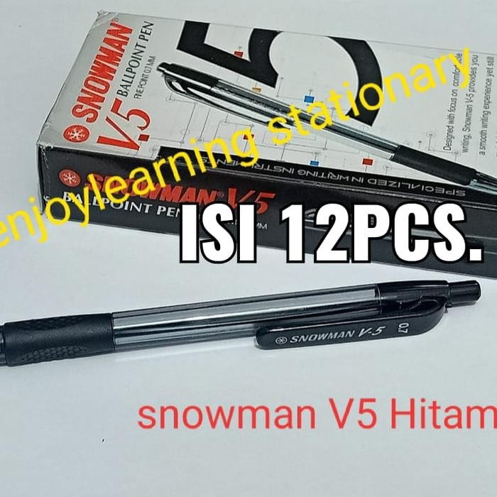 

Lusinan pulpen snowman v5 hitam 0,7 mm murah bagus