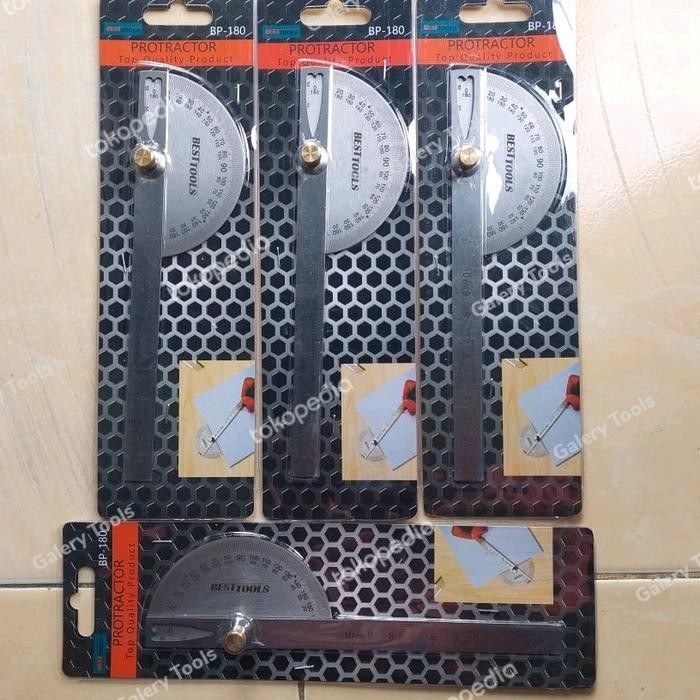 

BUSUR DERAJAT PENGGARIS KOMBINASI STAINLES PROTRACTOR ALAT UKUR SUDUT