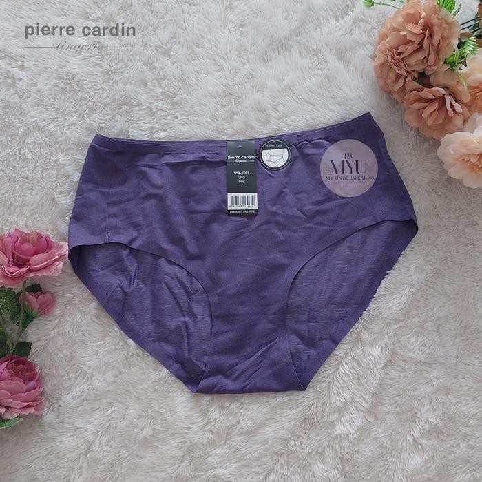 Celana Dalam Wanita Pierre Cardin Seamless Midi Boxshort 597 PC - Ready Stock Nyaman Basic