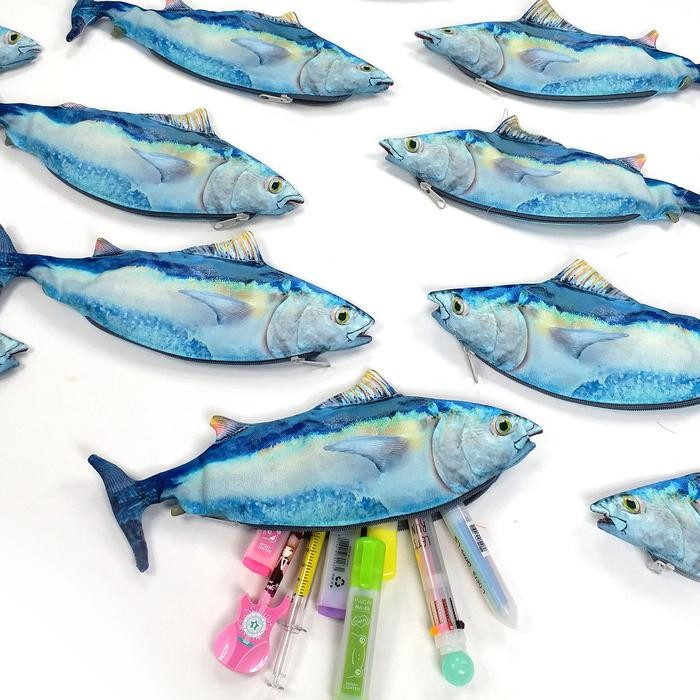 

Tempat Pensil Ikan Tuna Biru Bluefin Shrelo untuk Mancing Mania dan Hobby Memancing Kreasi Lokal