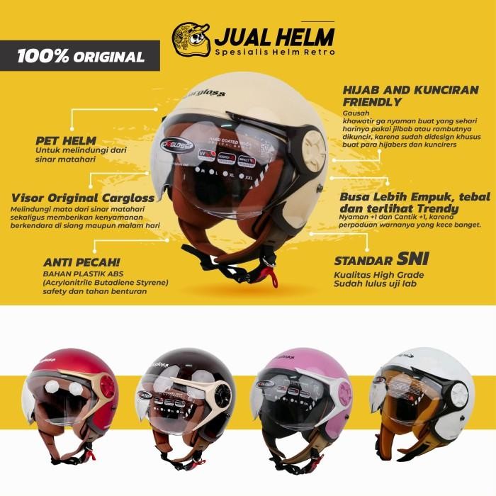 Helm Cargloss Yrh Hijab Slime Green Helm Retro Cargloss Helm Hijab