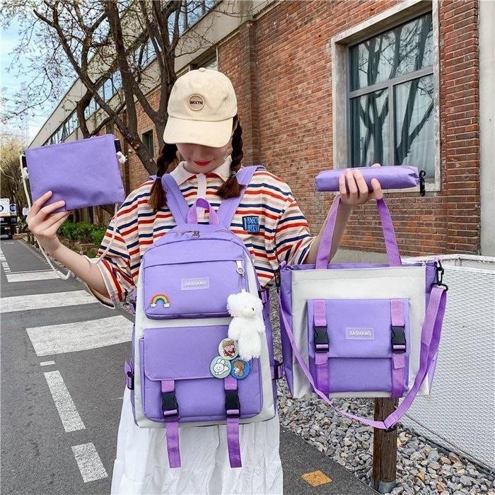 Tas Sekolah Anak 4In1 Tas Ransel Anak Import Bahan Tebal Tas Anak