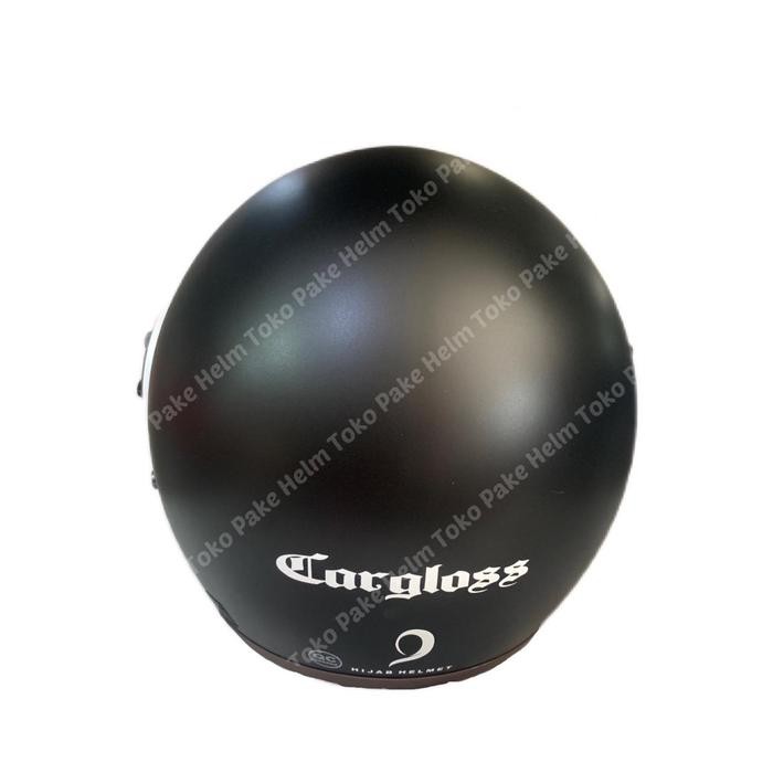 Helm Cargloss Hijab Retro Original Black Doff