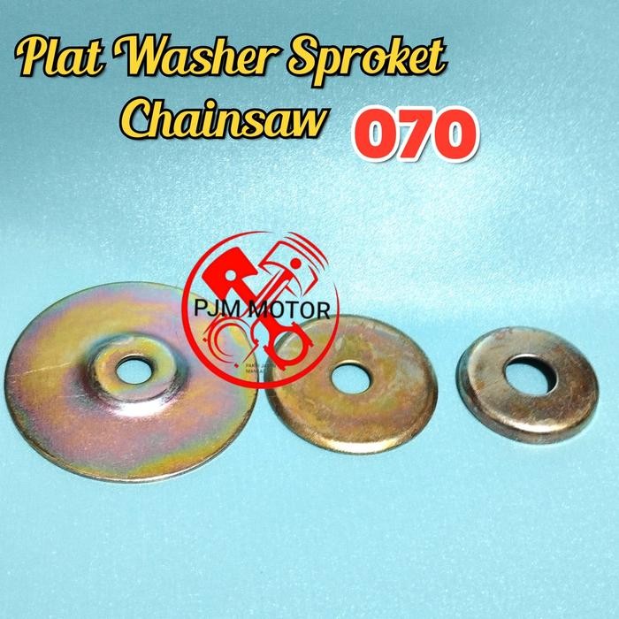 {{{{}}] 070 PLATE WASHET SPORKET plat sporket mesin chainsaw senso sinso besar