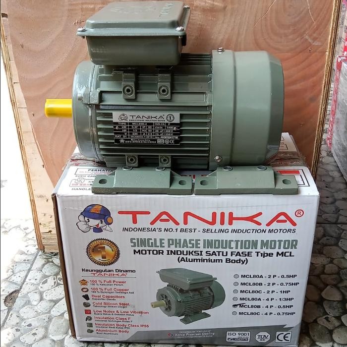 $$$$] Dinamo Elektromotor 0.5 HP Putaran Lambat 1 phase TANIKA