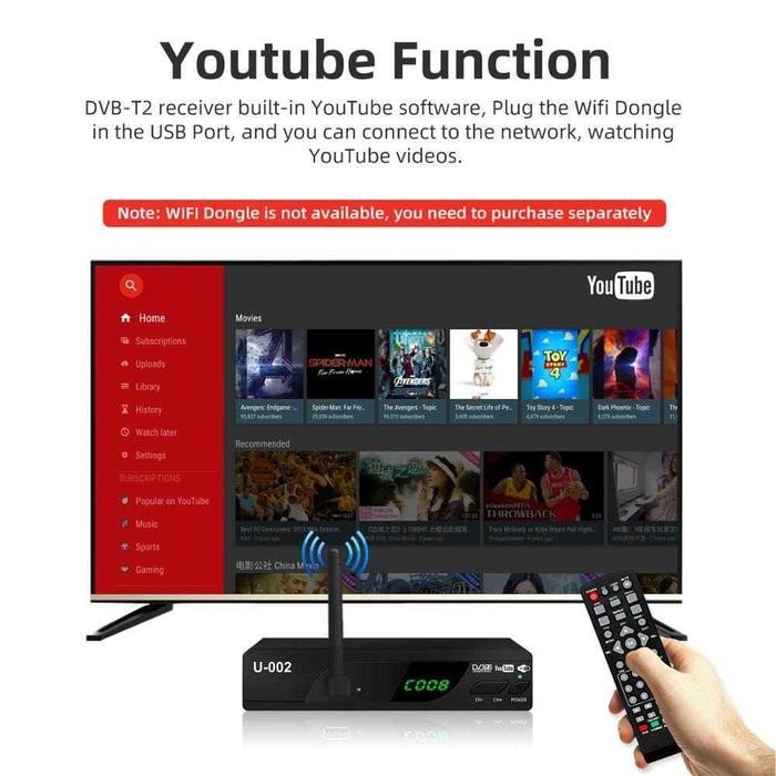 Project - Set Top Box Stb Bien 9 Tv Tuner Digital Satellite Full Hd 1080P Dvb-T2