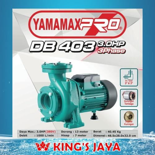 Produk Unggulan] YAMAMAX PRO DB-403 3 HP 3 Phase Pompa Air Sentrifugal Irigasi 3" DB403