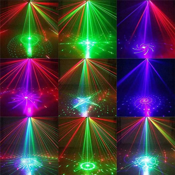 Lampu Sorot Laser Lighting Panggung Disco Beam Rgb Dmx Sensor Suara