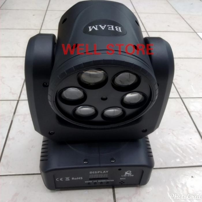 Lampu Lighting Panggung Moving Beam Six Bee Led + Laser