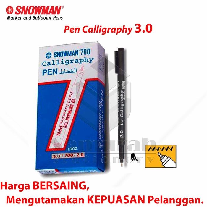 

FLASH SALE CALLIGRAP PEN SNOWMAN 1.0 2.0 3.0 / SPIDOL TULIS KALIGRAFI HURUF ARAB / DRAWING PEN