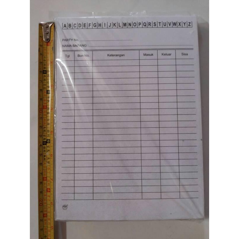 

FLASH SALE KARTU STOK PERSEDIAAN PUTIH KECIL / STOCK CARD