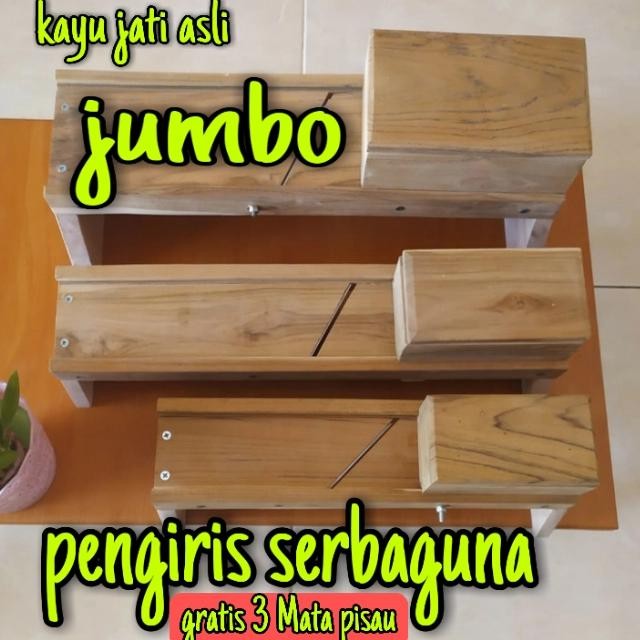 pengiris bawang Merah kayu jati Ukuran besar jumbo - perajang Pengiris terlaris