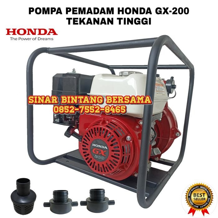 Terlaris Pompa Alkon Pemadam Honda Gx 200 Double Impeller