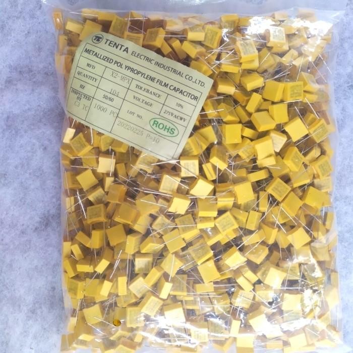 [Allthebest] 1000 pcs capacitor MKP 104 275V kapasitor mkp mkm mkt 104 275 volt