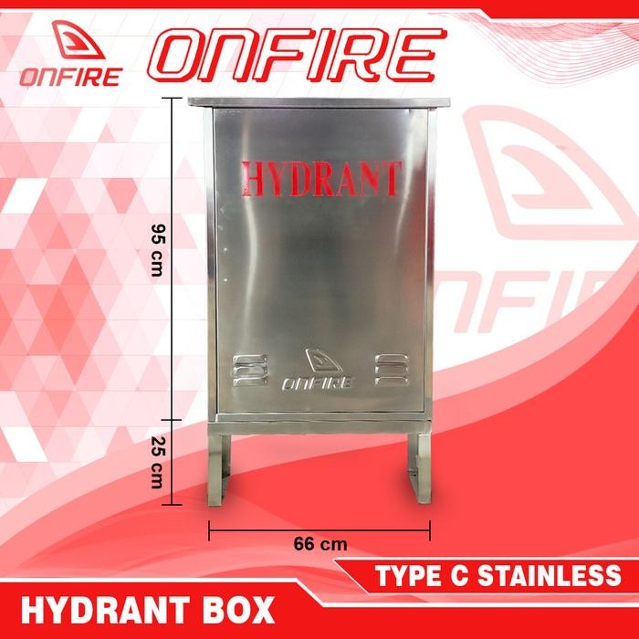 Terlaris Box Hydrant Type C (Tanpa Kaca) - Stainless 304 Hl - Onfire