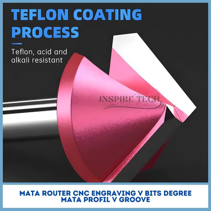 Mata Router Cnc Engraving V Bits Degree Mata Profil V Groove 60 Derajat
