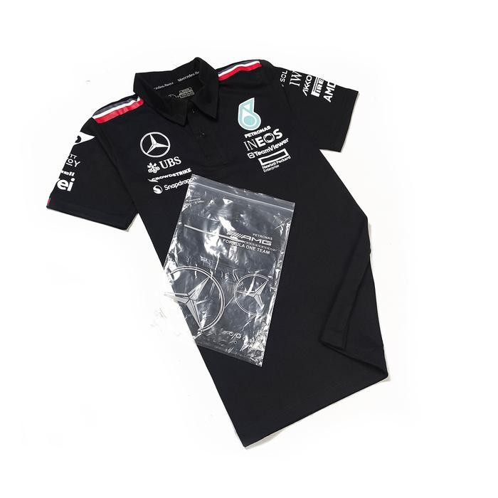 POLO SHIRT MERCEDES AMG F1 2024 POLO IMPORT SPORT POLO RACING ORIGINAL