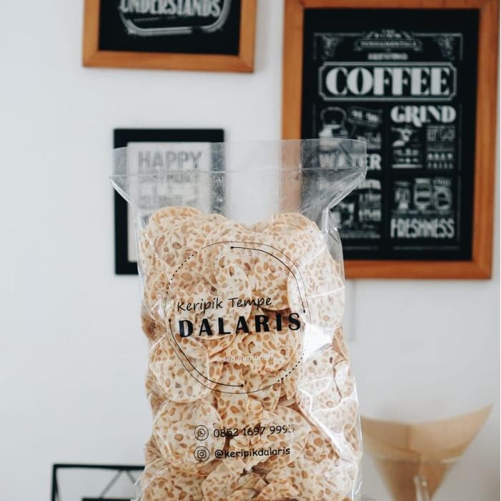 

Keripik Tempe Dalaris 500gr Cemilan Enak Kerupuk Tempeh best seller