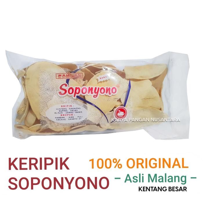 

Keripik Kentang Soponyono Original/ Kripik Kentang Soponyono Malang best seller