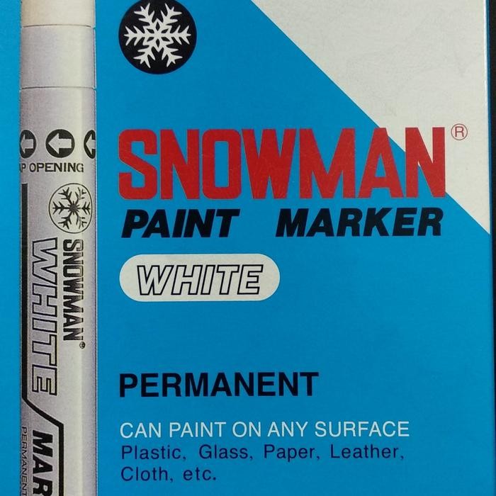 

FLASH SALE SPIDOL PUTIH / PAINT MARKER SNOWMAN PUTIH