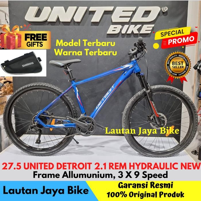 SEPEDA GUNUNG 27.5 MTB UNITED DETROIT 2.1 NEW